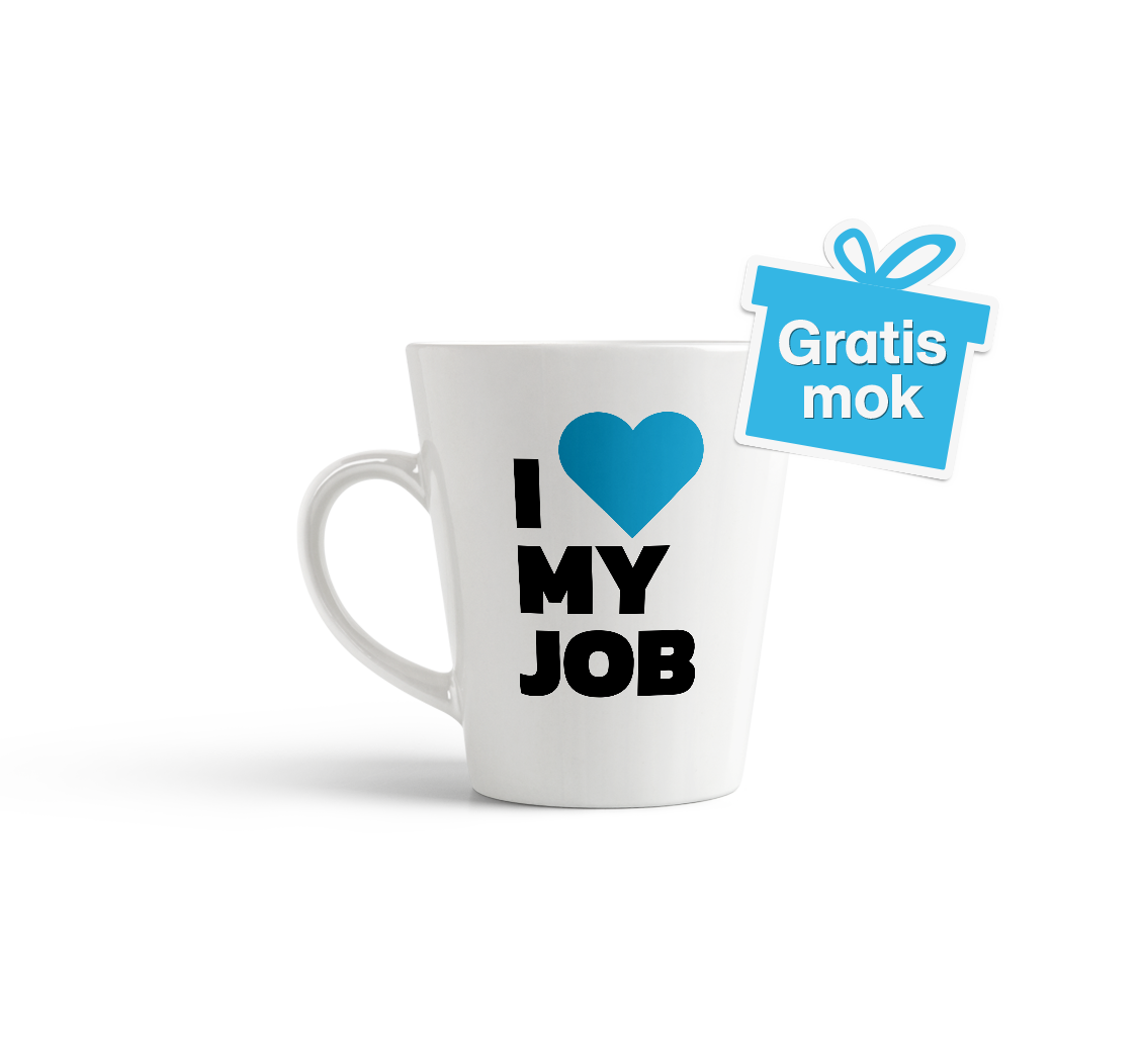 Gratis I love my job mok bij een PMO van ArboNe