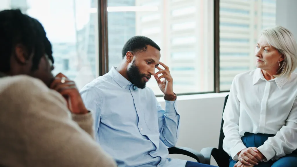 arbeidsconflict man gesprek