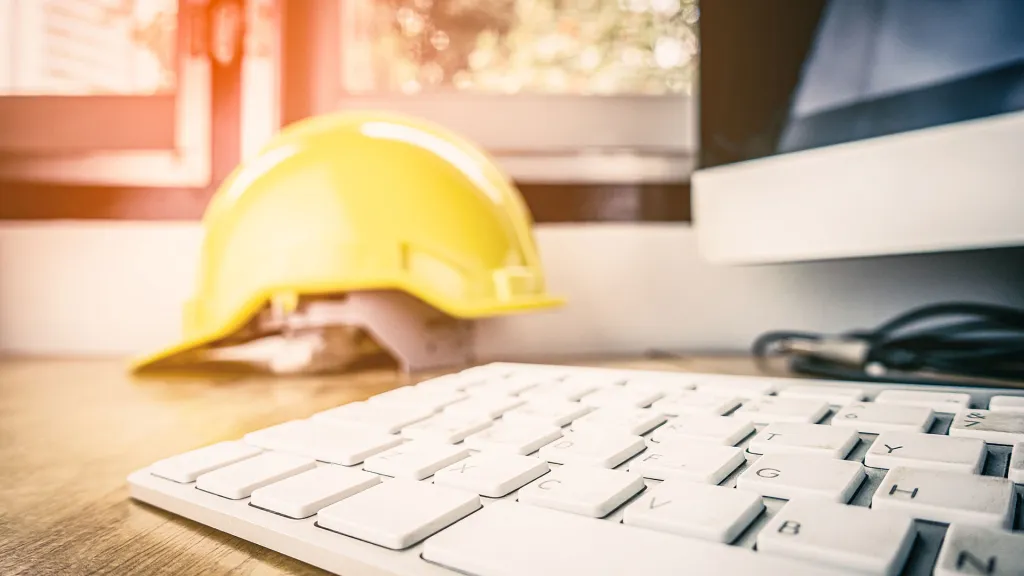 Bouwhelm bij computer