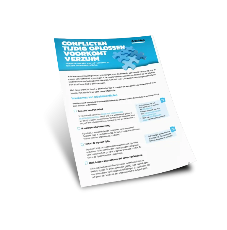 Checklist arbeidsconflicten