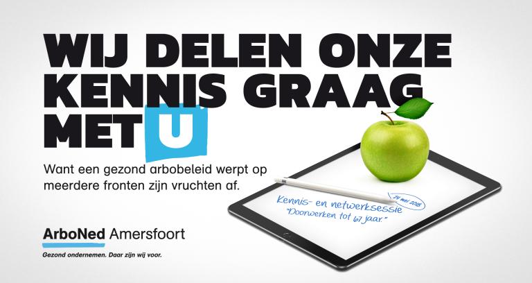 ArboNed Amersfoort organiseert op 24 mei een kennissessie over duurzame inzetbaarheid