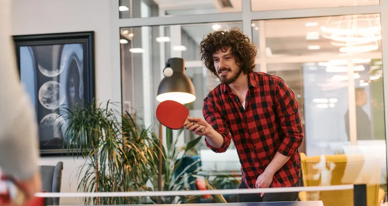 Collega die tafeltennist